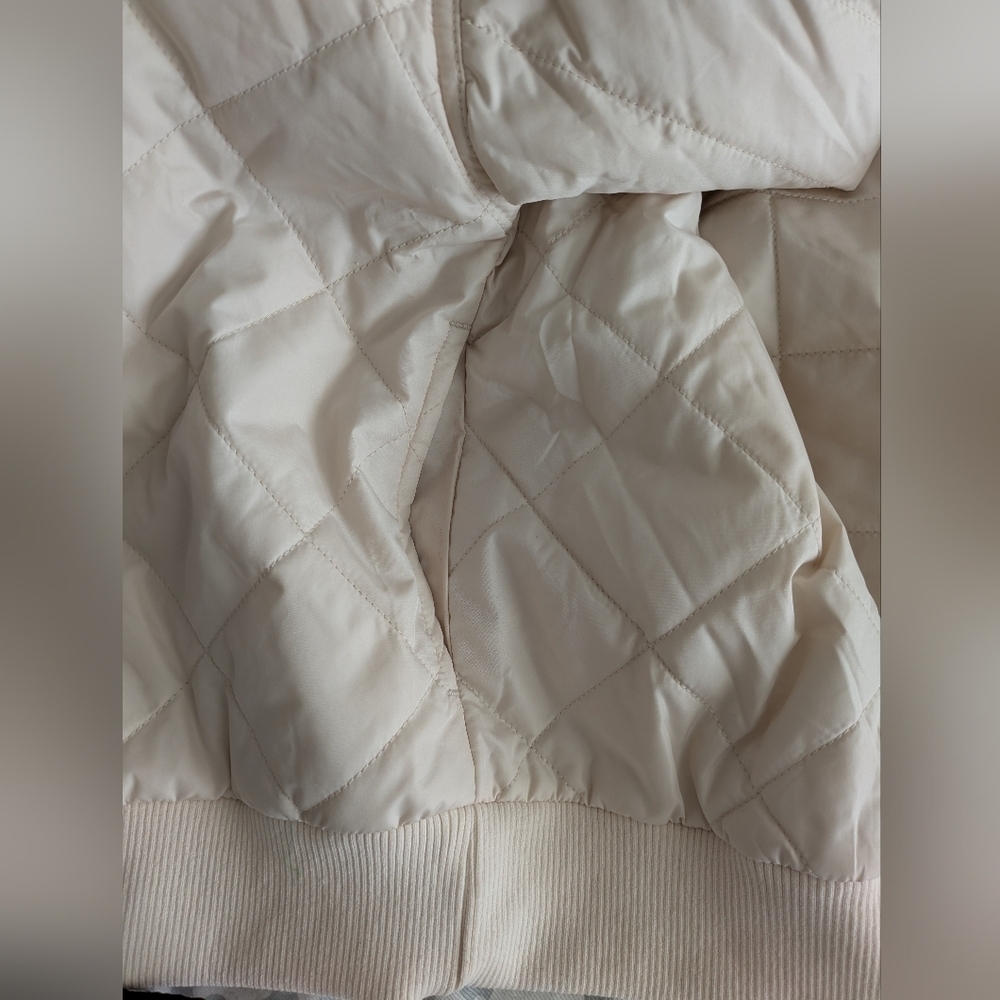 Cream Quilted Jacket - Picture 11 of 11